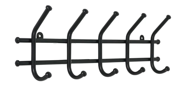 Вешалка настенная из 5-крюч., корич.