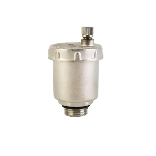 Воздухоотводчик ПРЯМОЙ 1/2" НИКЕЛЬ   PF500  (100/1шт)