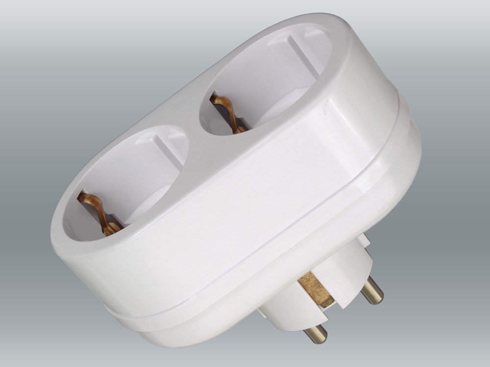 Двойник TOKER с/з   2T2  16А/250V